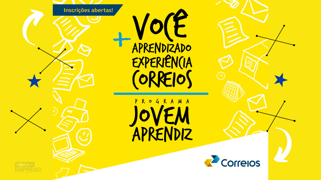 CORREIOS ABRE INSCRIÇÕES PARA O PROGRAMA JOVEM APRENDIZ 2023 Hora do