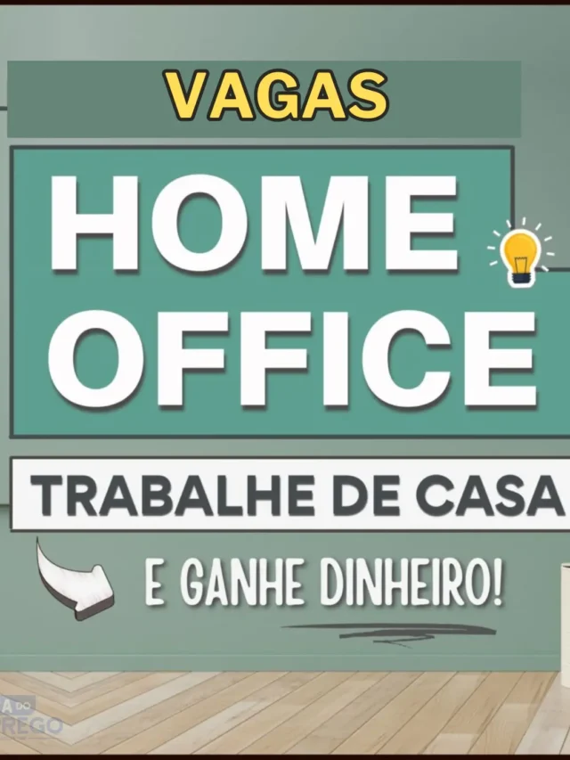 10 Vagas de emprego HOME OFFICE com salário de até R$ 5 mil por mês