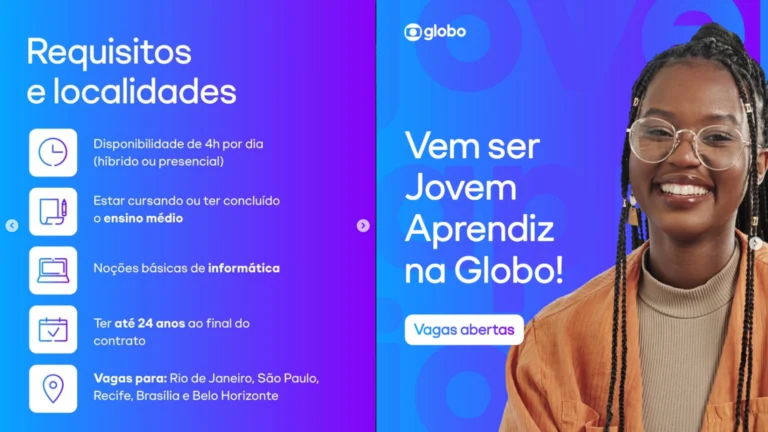 Jovem Aprendiz Globo 2025